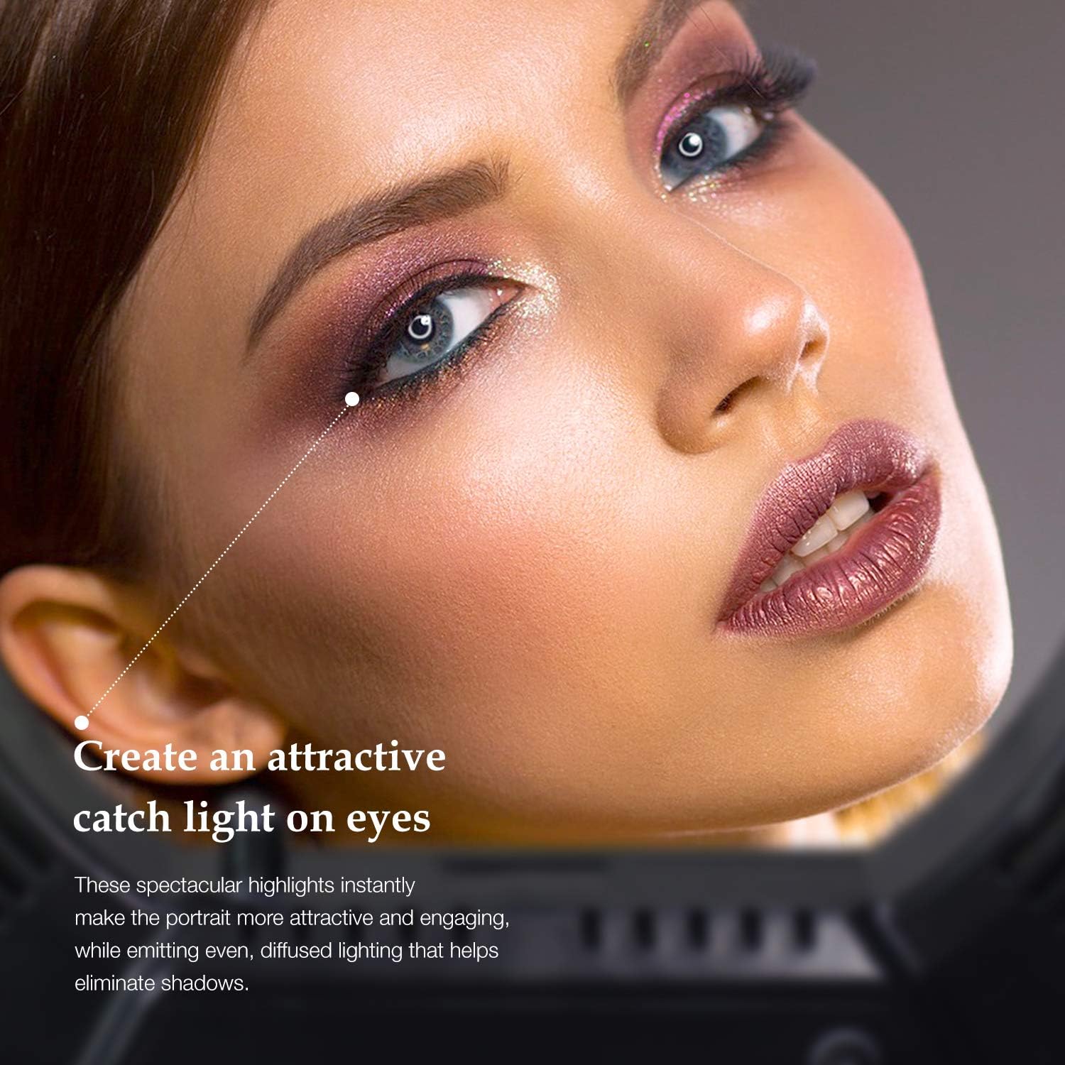 Blасk Frіdау - 50% оƒƒ LimoStudio LED 18 Inch Ring Light Multi-Color 3200K–5600K and Dimmable with Camera Adapter, Bluetooth Shutter, Cell Phone Holder & 71.5 Inch Height Adjustable Photo Studio Light Stand Tripod, AGG2397