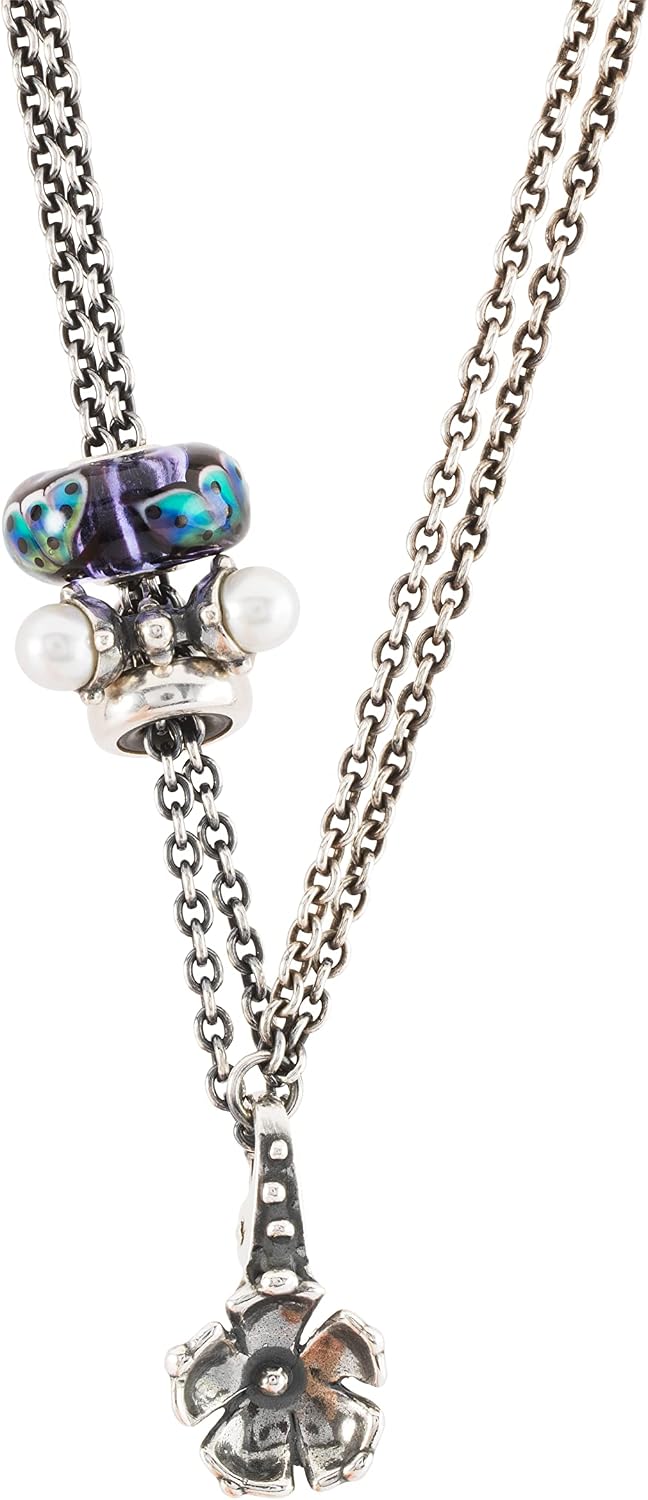 Trollbeads Fall Flower Pendant, Sterling-Silber, 0