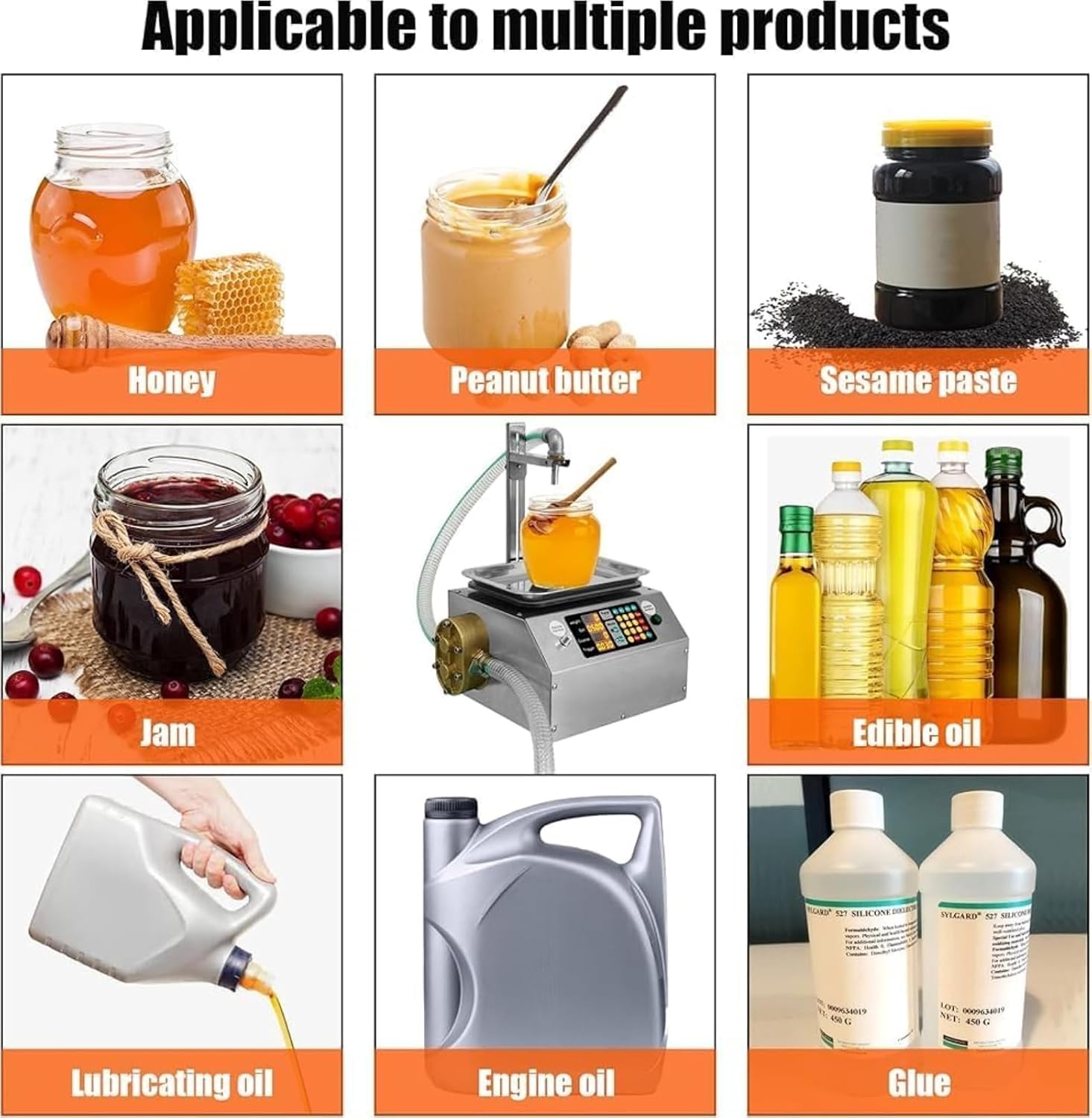 Manual Bottle Filler Machine for Liquids, Pastes, and Oils - Easy Small-Scale Filling Solution