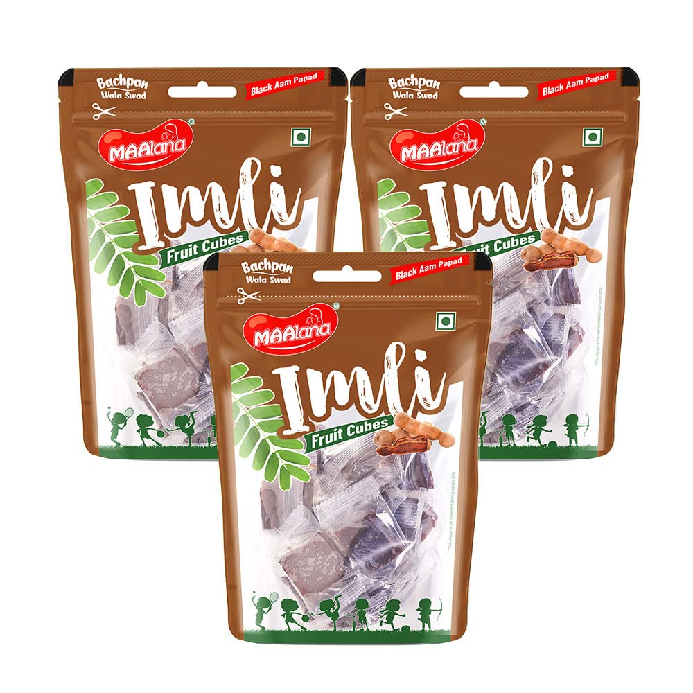 MAAlana® Imli Cube/Soft Candy Imli Toffee/Khatti - Mithi Imli Papad/Tamarind Twist Candy/Juicy Tamarind Candy Bar - Combo of 3 (B09D3RSKW7) Amazon Price History, Amazon Price Tracker