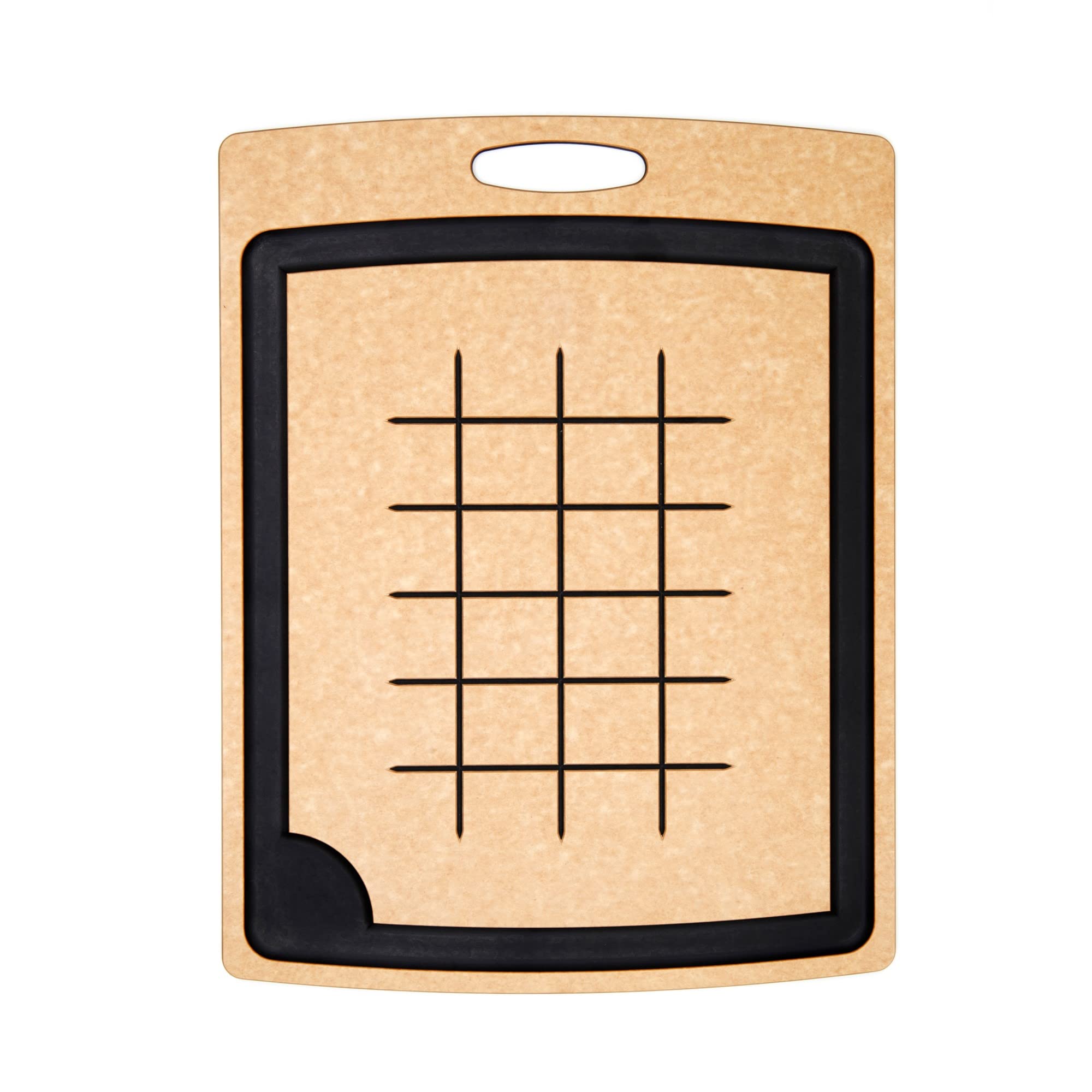 Epicurean PRO Board with Grooves Natural/Slate 370x275x9mm