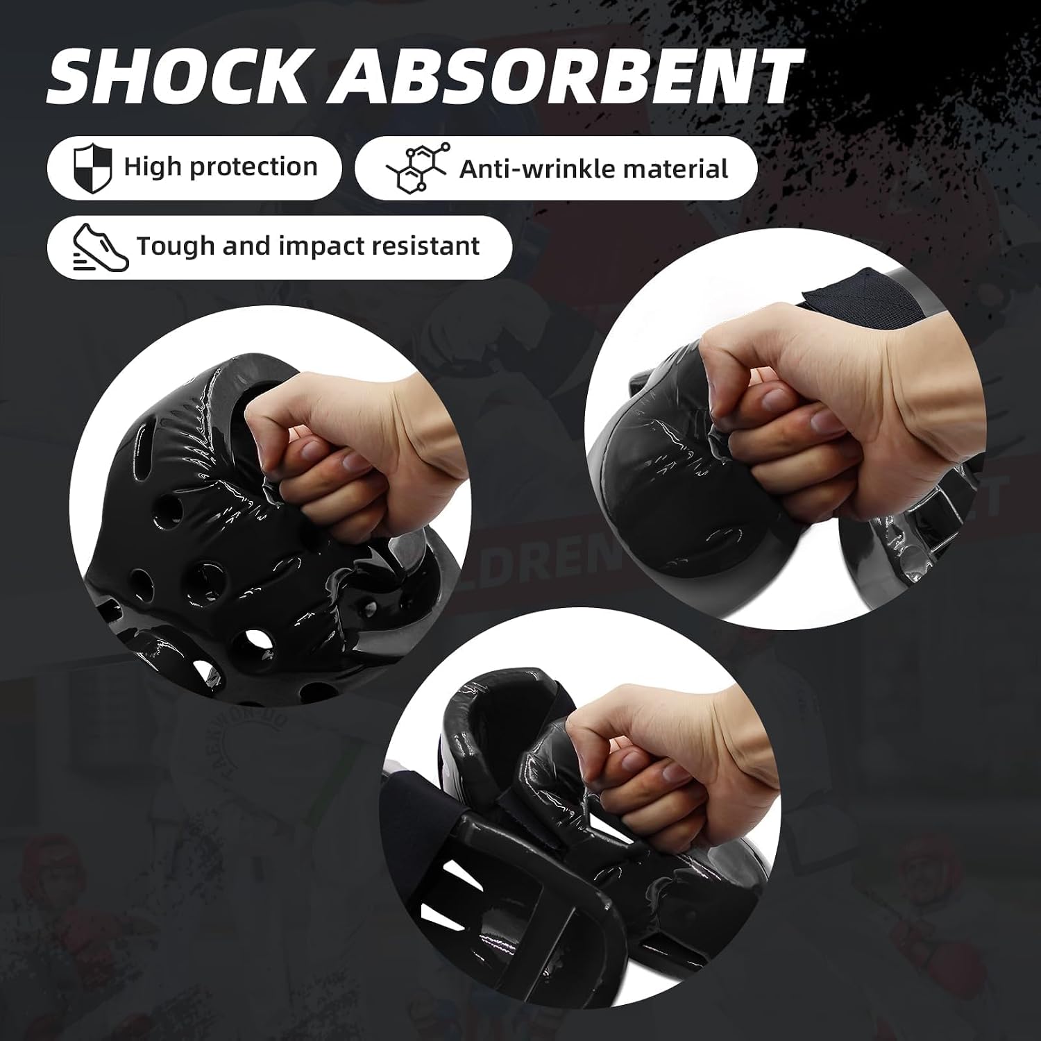 Martial Arts Karate Protective Sparring Gear Package Deal/Gift Adjustable Adult & Youth Headgear, Gloves & Kicks for MMA, Taekwondo, Boxing Training