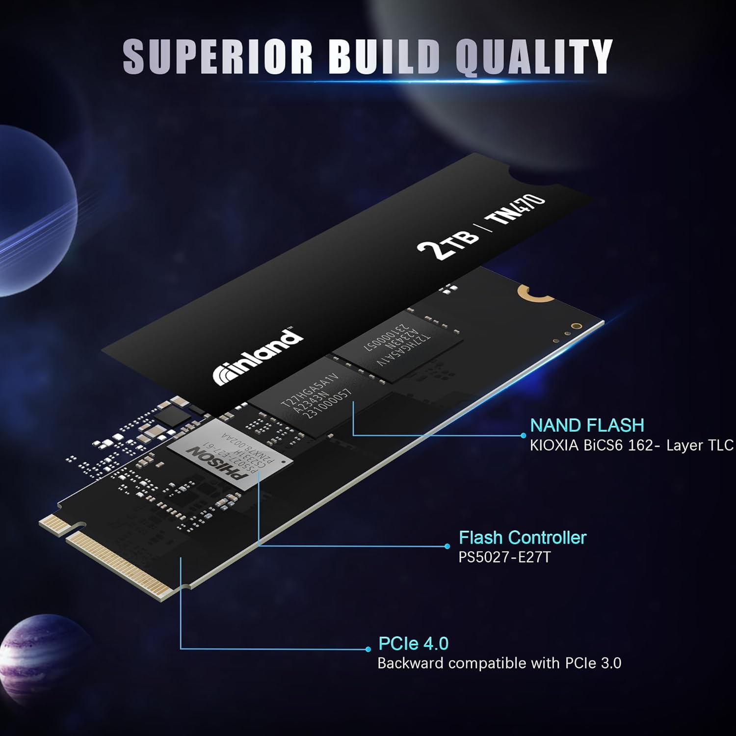 Inland TN470 SSD 2TB Gen4 NVMe Internal Gaming UK Ubuy