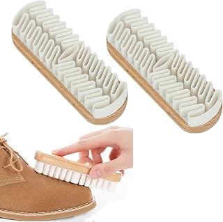 2Pcs Suede Brush Crepe Suede Shoe Brush Crafted with Natural Crepe Rubber Nubuck & Suede Shoe Cleaner Kit for Dress Jackets Couch Sneakers Shoes and Boot Care (2Pcs)