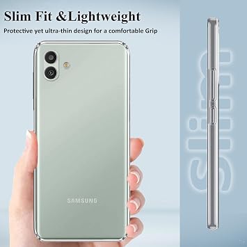 Clear Case For Samsung Galaxy A06 Case Non-Yellowing Shockproof Silicone Gel TPU Case Ultra Thin Soft Cover for Samsung Galaxy A06 Phone Cover Transparent