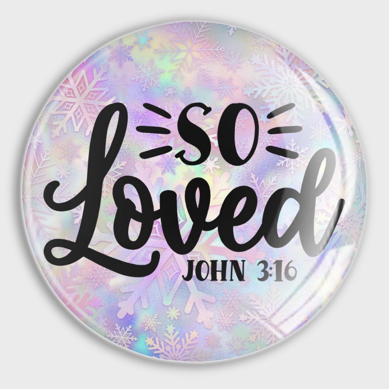 Imanes de oración familiar So Loved, citas inspiradoras en cristal para unir el hogar