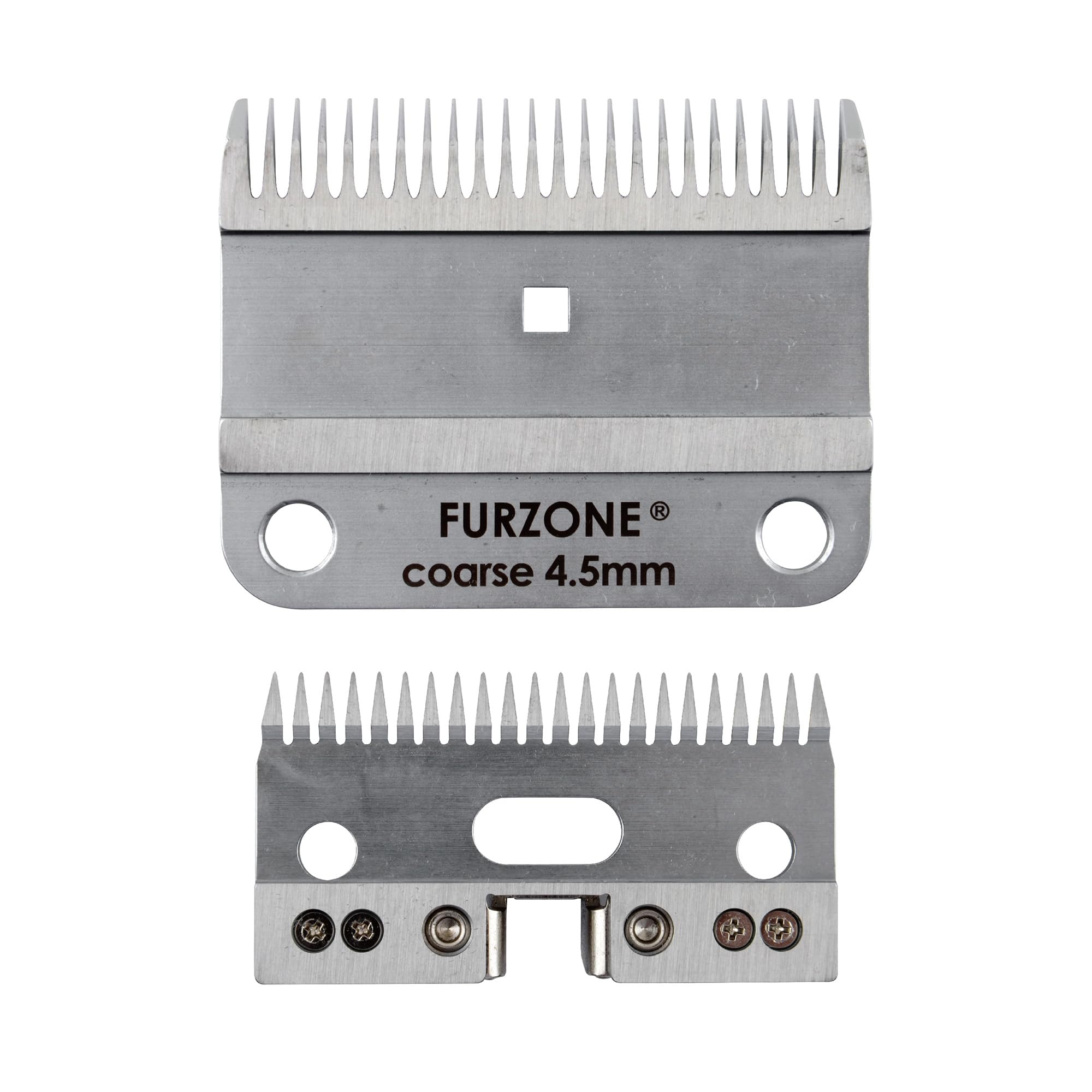 FURZONE Lame di ricambio per tagliacapelli A2 più grandi (grossolane) – 2 lame in 1 set (22 e 24 denti), lame di ricambio per toelettatura cavalli, toelettatura professionale senza stress, lunghezza
