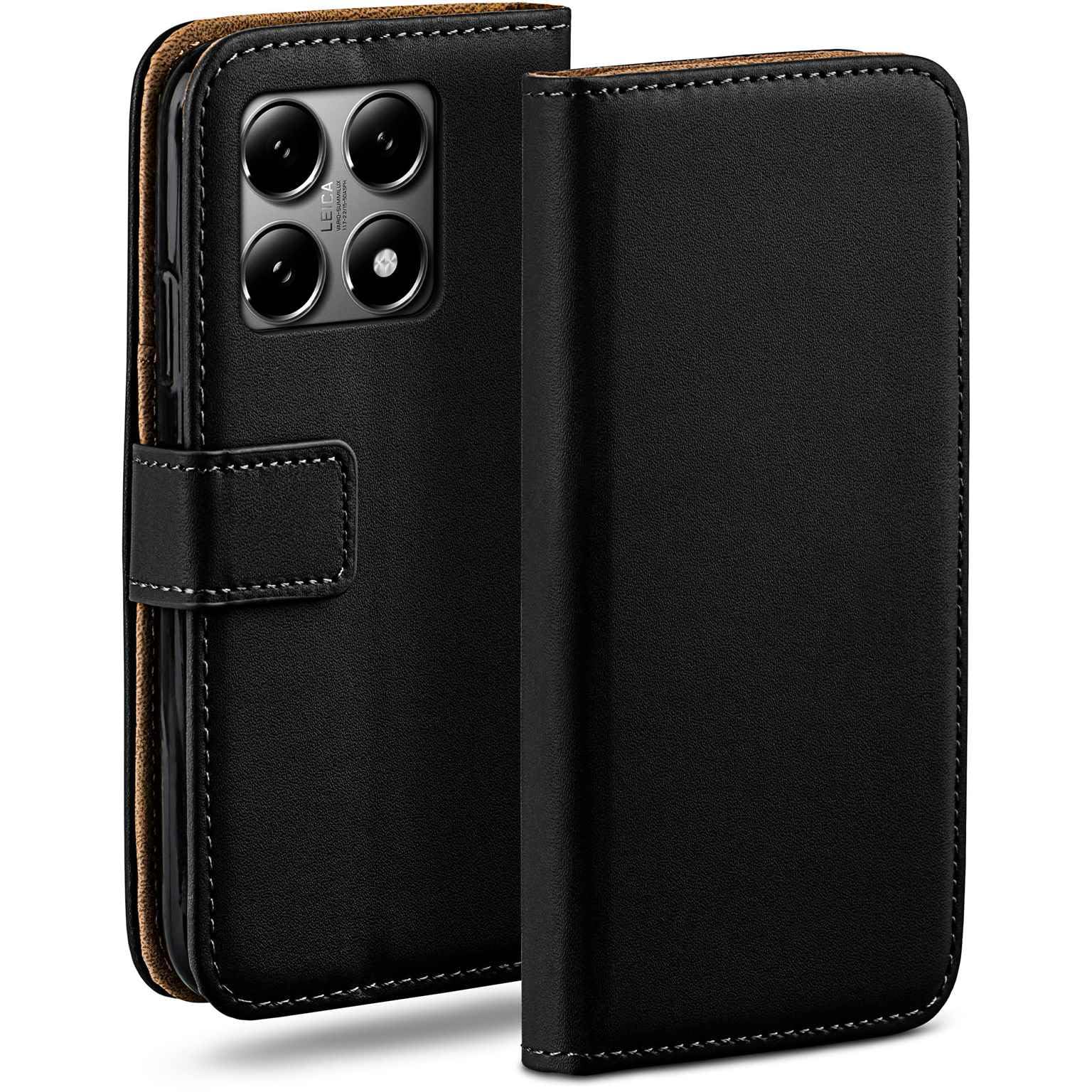 Moex Custodia Flip In Pelle + Pellicola Protettiva Per Xiaomi Pocophone F1 - Cover Con Chiusura Magnetica E Bordo In Silicone, Nero - 4