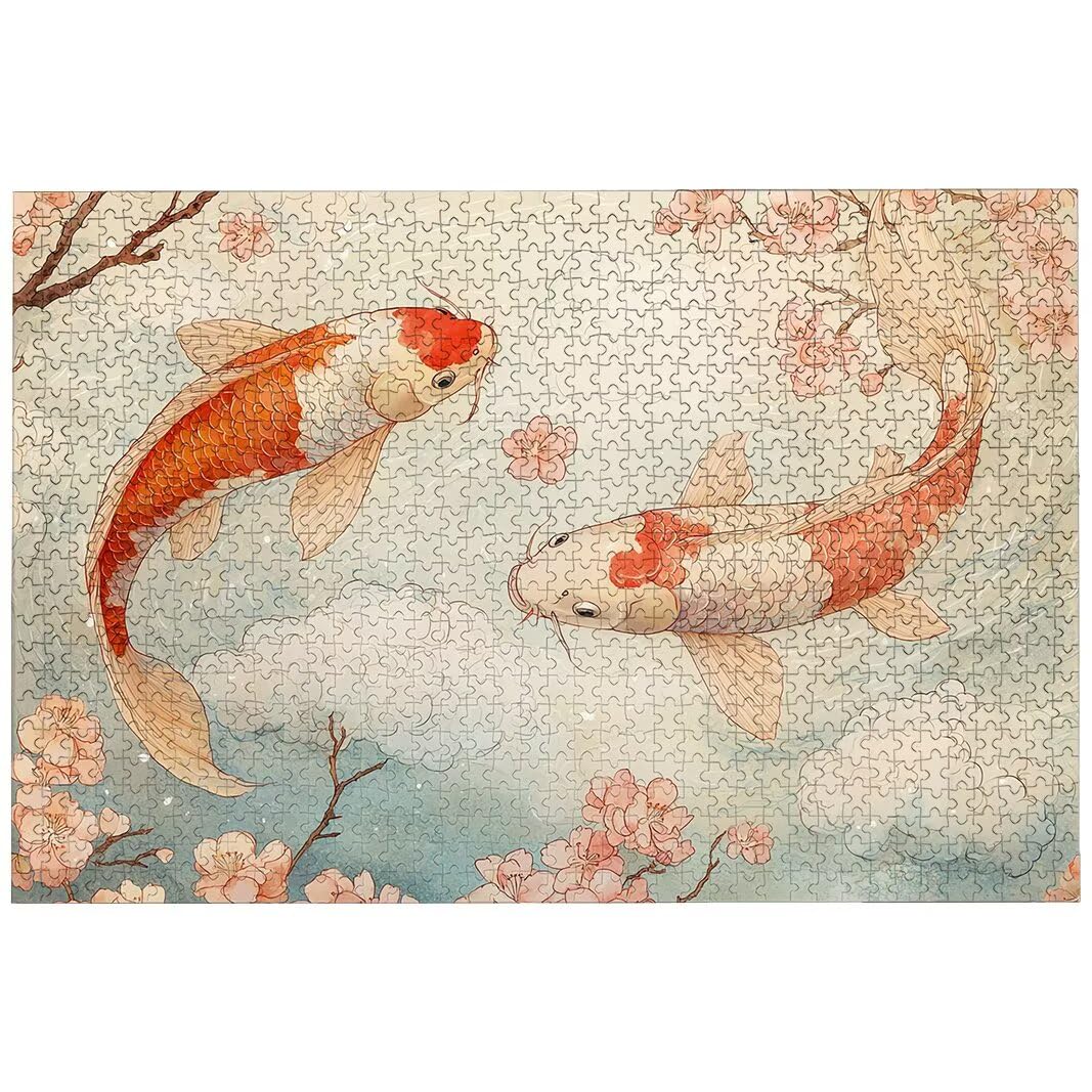 Puzzle 1000 Pezzi Arte per Adulti e Ragazzi, Puzzle Fiori in Legno per Adulti, Puzzles 1000 Pezzi Paesaggi Impegnativo per Tutta la Famiglia, Puzzles con Scatola per Decorazioni Casa, Regalo, -6941