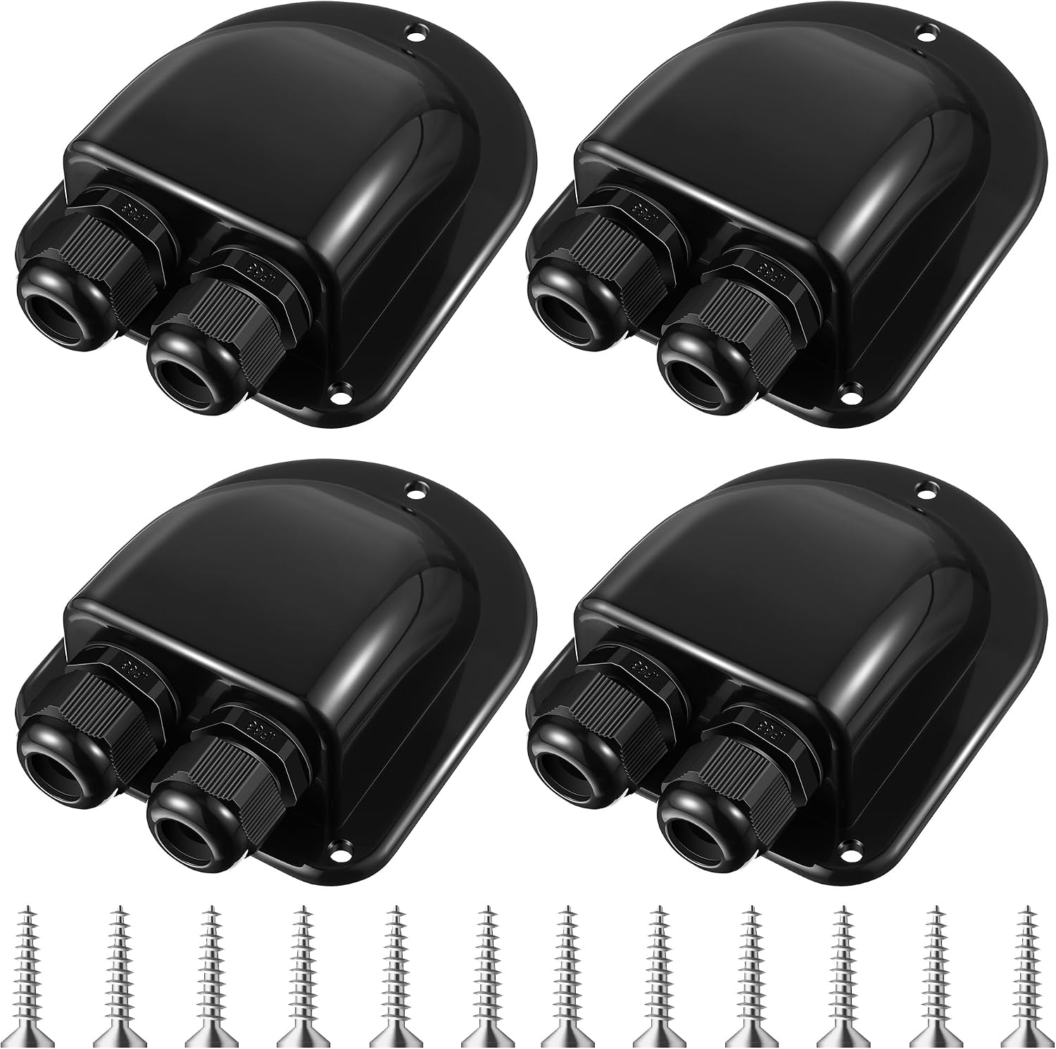 Set de 4 Entrada Solar Doble Estanca para 3 a 10 mm2 Negro miniatura 1