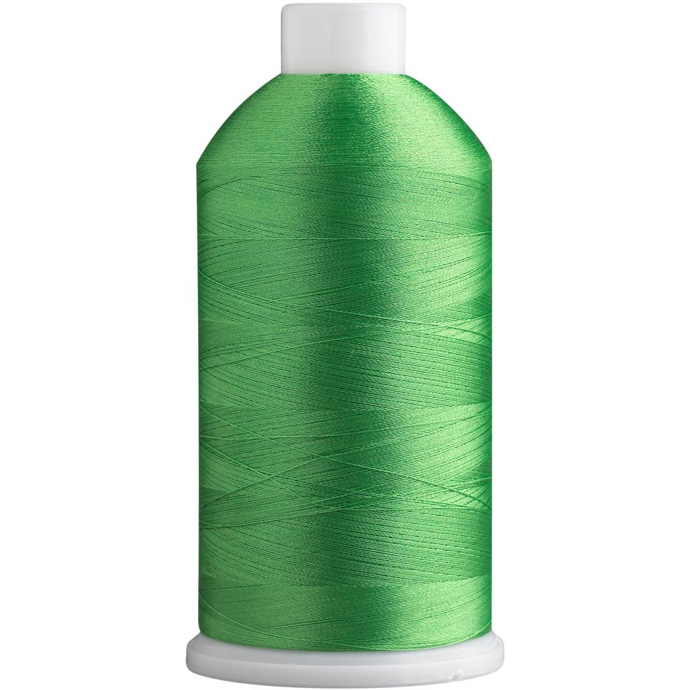 Superpunch SuperB Embroidery Thread 40wt, 5000 m Cone, Bright Green 988