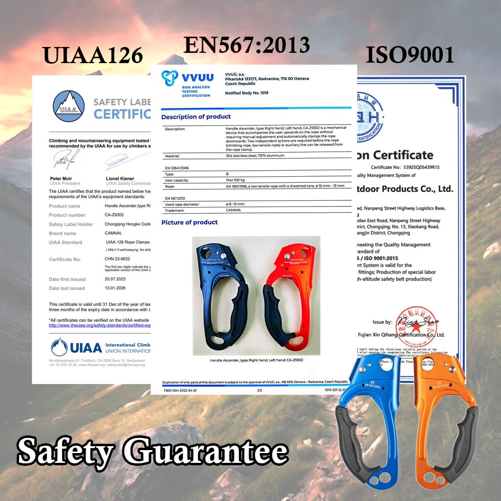 Amazon.com: Zeluga 15-293 Quick Up Rope Ascender for Both Hand
