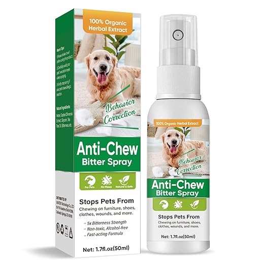 Topkech Bitter Spray for Dogs to Stop Chewing,No Chew Spray for Dogs,Prevents Dogs from Biting and Protect The Safety of Furniture and Pets for Indoor and Outdoor Use