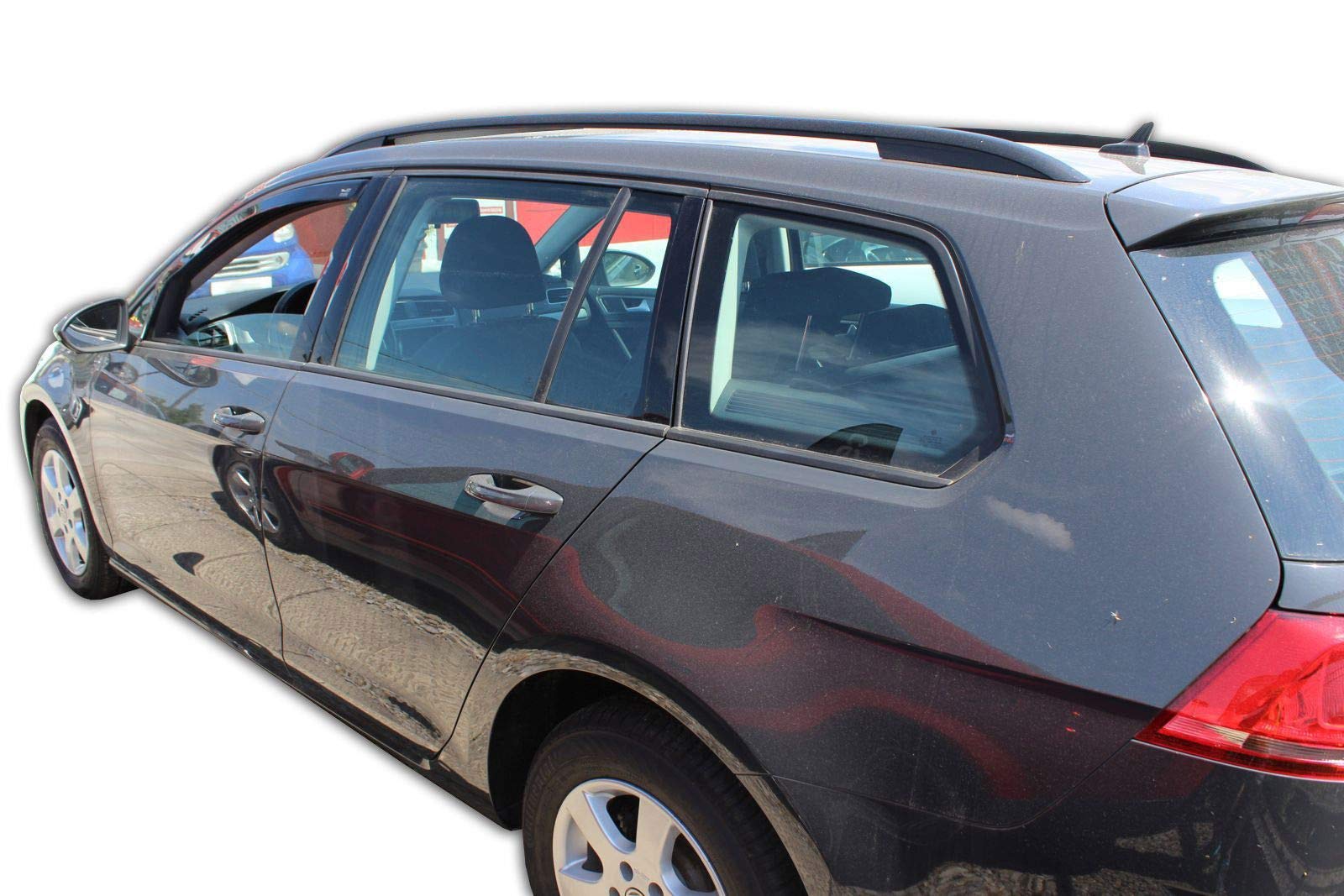 J&J AUTOMOTIVE Windabweiser passend für Volkswagen Golf 7 5-Türer 2012-2019 2tlg Heko Regenabweiser Vorne Getönt Dunkel