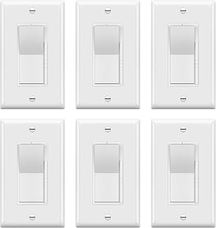 TOPGREENER Dimmer Light Switch 6-Pack