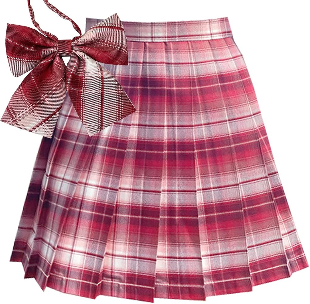 Amazon.co.jp: [HOLOUN] 制服 スカート ミニ プリーツスカート女子高生