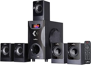 beFree Sound 5.1 Channel Surround Sound Bluetooth Speaker System in Black  - Compare price