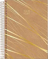 Jandaia - Caderno Espiral Universitário CD 10 Matérias 160 Fls Kraft Gold Linhas Retas FSC