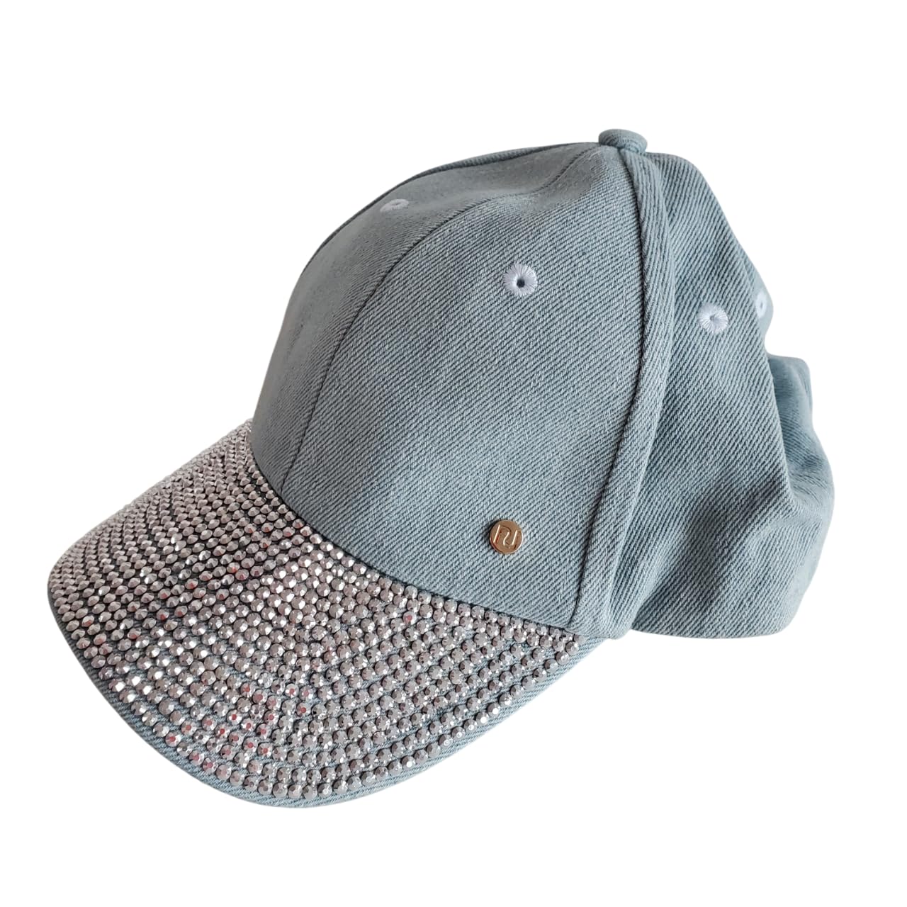 River Island Denim Diamante Cap