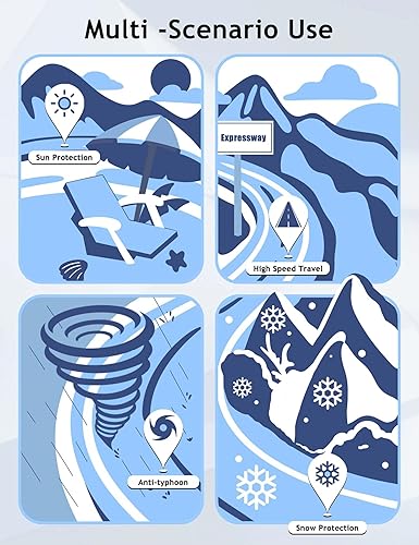 Miniatura 7 de Cubiertas para lanchas de 17-19 pies, 20-22 pies, cubierta impermeable 1200D mejorada de 16 pies, se adapta a lanchas bajas, lanchas de casco V,