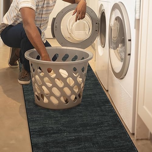 Miniatura 172 de Alfombra lavable contemporánea de 5 x 7 pies, alfombra de área grande para dormitorio, alfombra moderna, antideslizante, resistente a las manchas