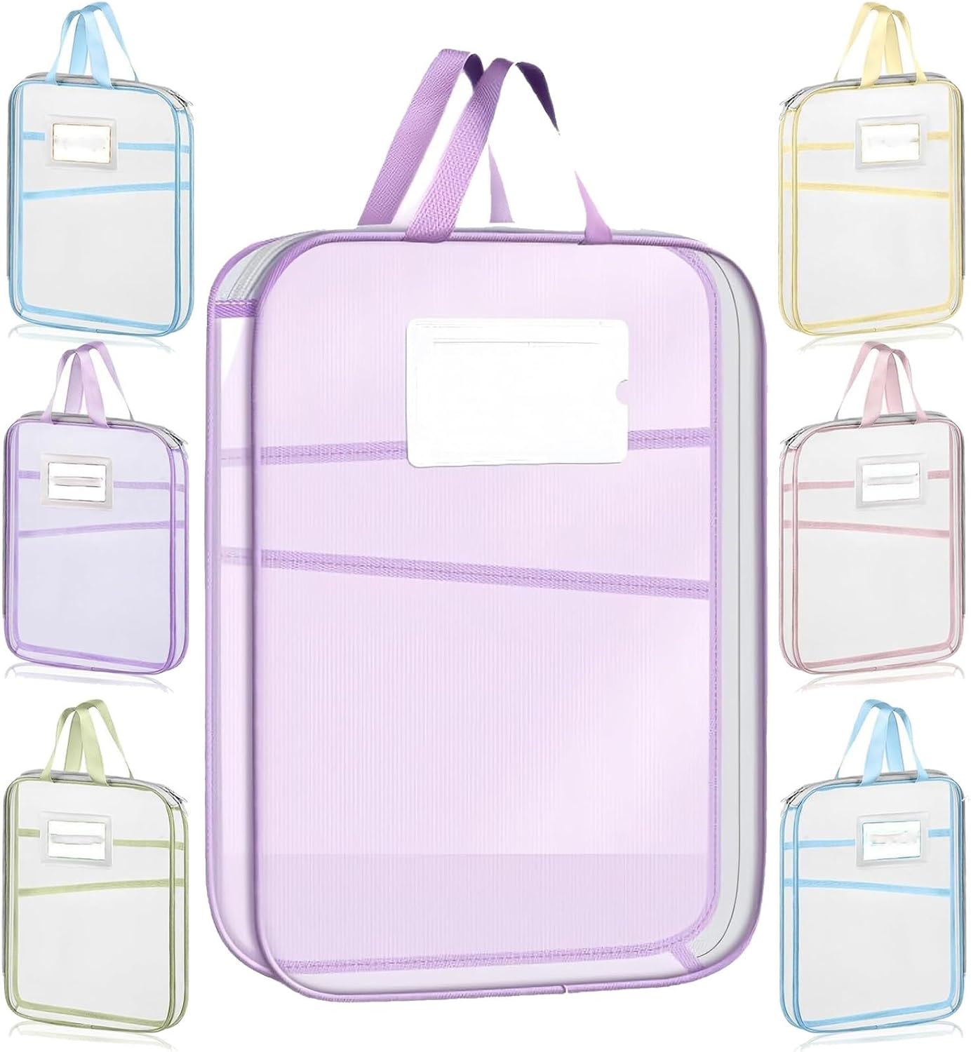 7pcs Packing Cubes for Travel, Days of Week Colorful Packing Cubes with Labels, travel on different days of the week, for Clothes Books & Small Items Organization