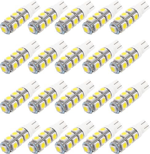 Vista 19 de GRV T10 921 194 13-5050 SMD - Lámpara de bombilla en cuña LED súper brillante, CD 12V Blanco fresco