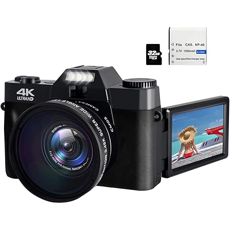 4k camera flip screen