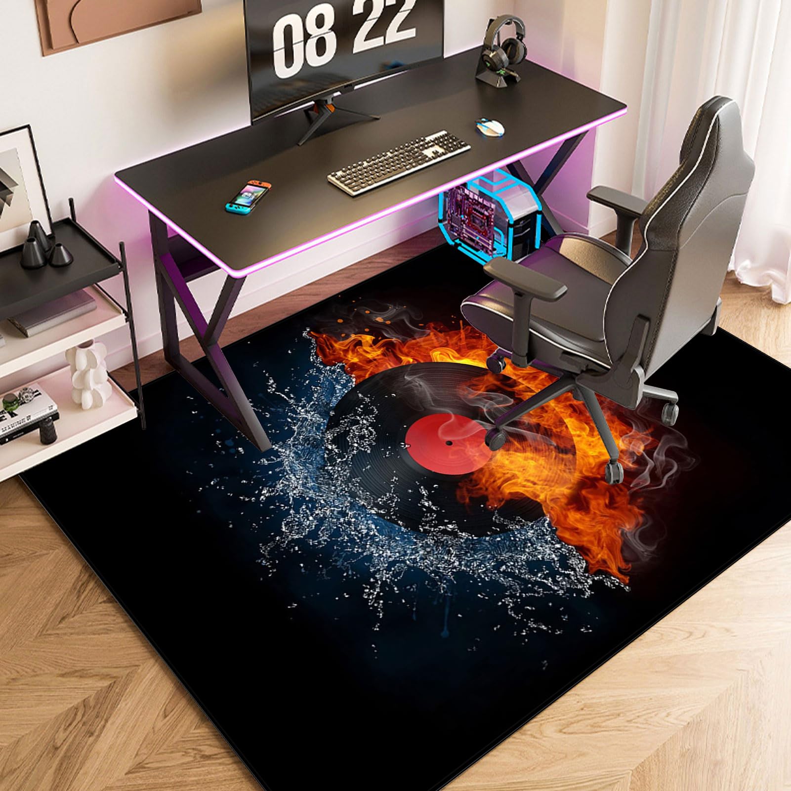 Protection Sol Bureau Tapis De Chaise De Bureau Pour Sols Durs - 122 X 91 Cm - PVC Robuste Antidérapant - Protège Ton Sol ! Tapis Pour Plancher Bois Stratifié