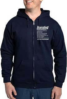 CafePress Nurse Nursing Requirements Profession F Sweatshirt Men's Dark Zip-Up Hooded Sweatshirt