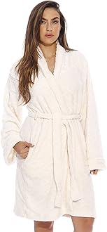 Just Love Kimono Robe Velour Chevron Texture Bath Robes for Women