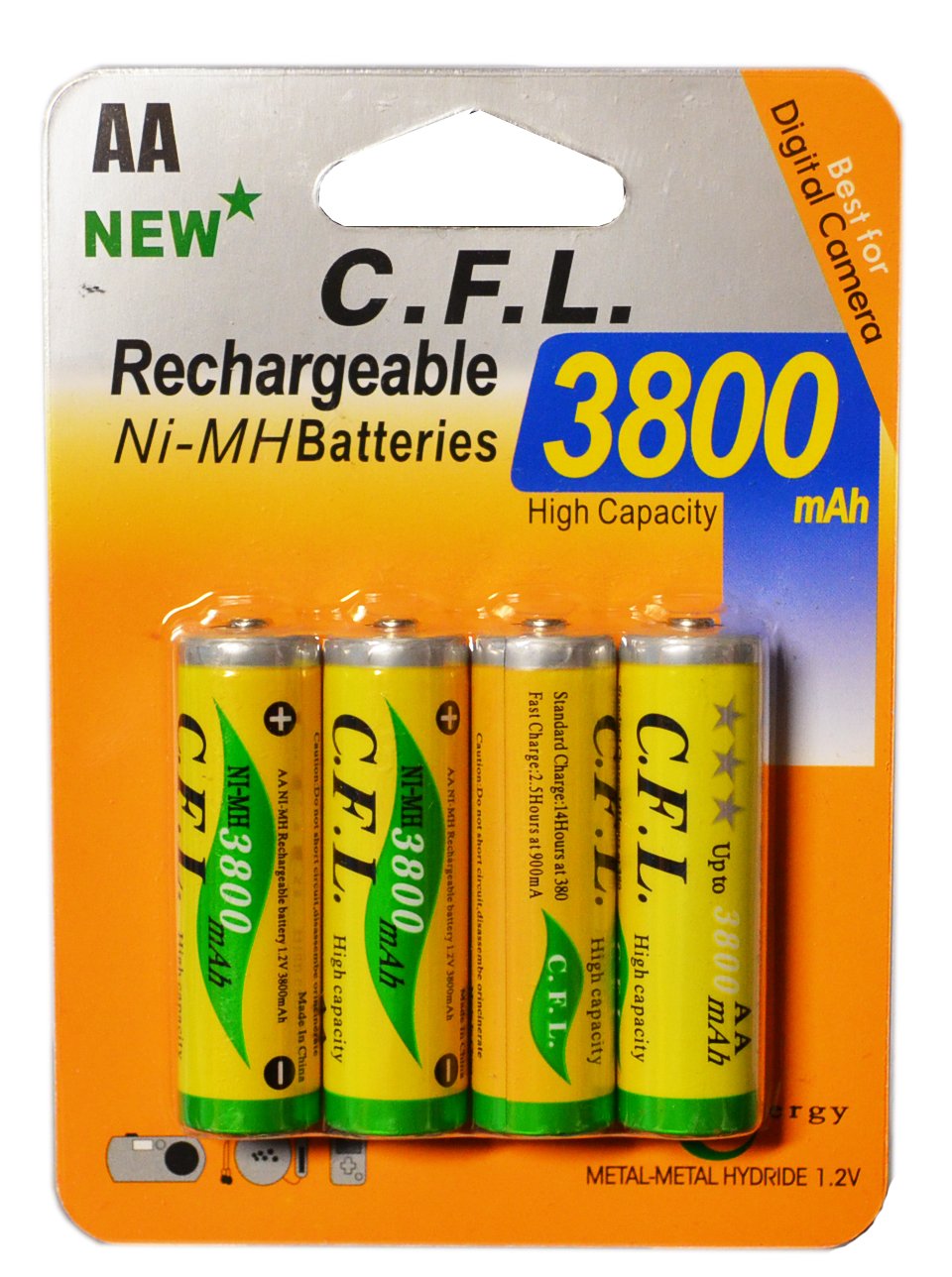 Pack de 4 batterys rechargeables 1,2V LR6/AA Ni-Mh accu 2700 mAh Pack de 4 batterys rechargeables 1,2V LR6/AA Ni-Mh accu 2700 mAh