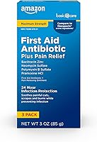 Vista 1 de Yaxa Basic Care Pomada antibiótica triple de primeros auxilios de máxima resistencia, alivio del dolor para cortes menores, rasguños y quemaduras