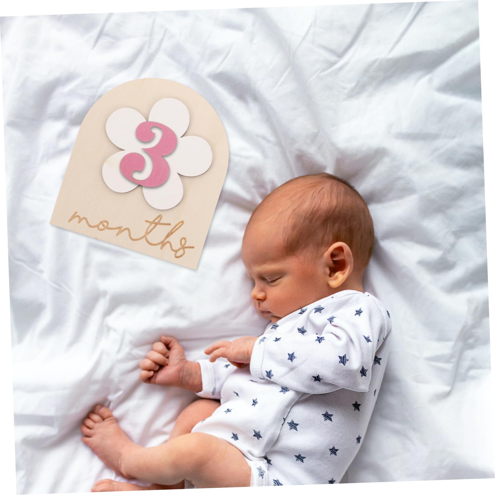 STOBOK 4sätze -karten Für Neugeborene -schild Mit Monatszahlen Für Babyfotografie Aufzeichnung Von Geburtsdetails Dekoration