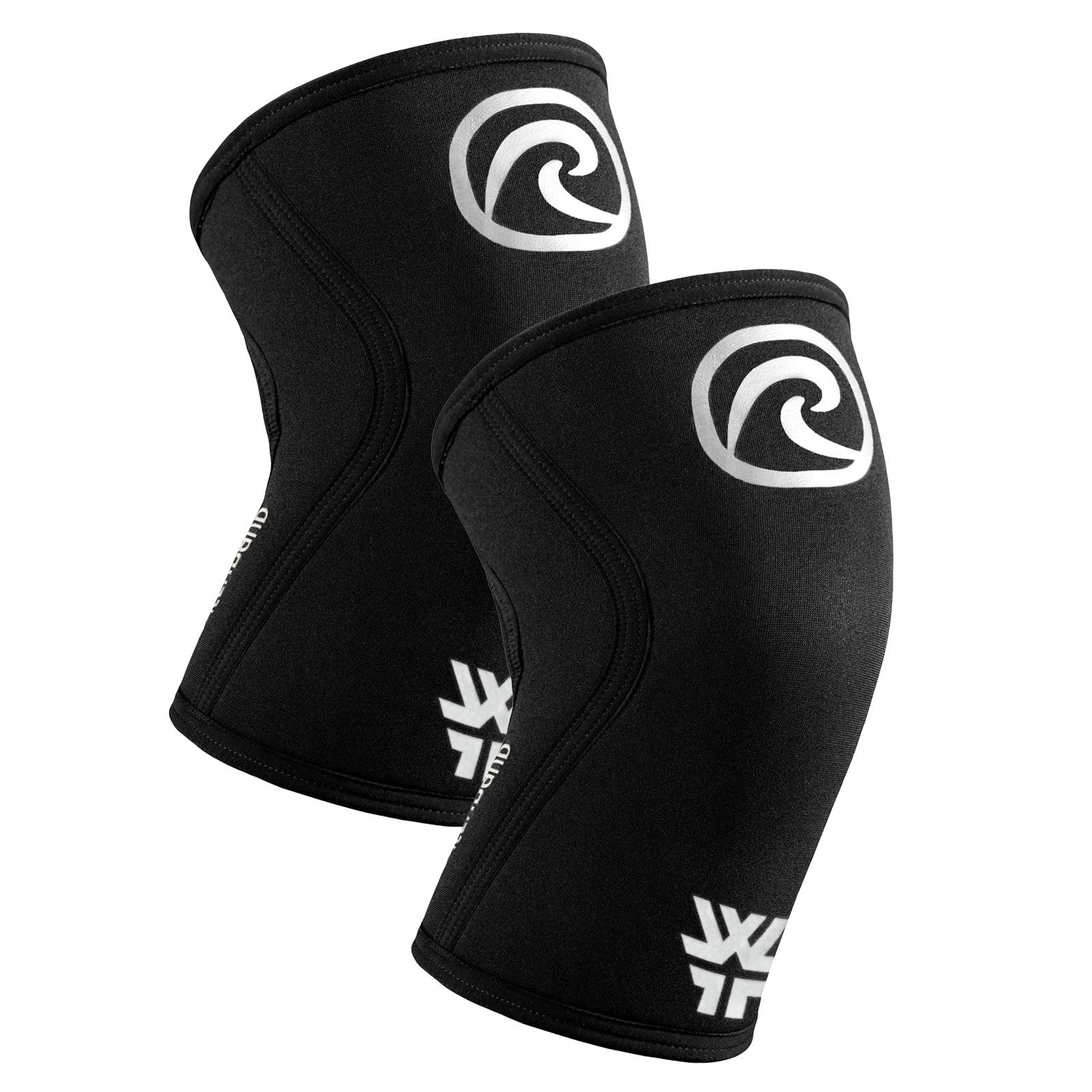 Rehband x World Fitness Project Rodillera para musculación, Soporte de Rodilla para Crossfit y Entrenamiento Intenso, Rodillera de 5 mm de Neopreno, edición WFP, Unisex