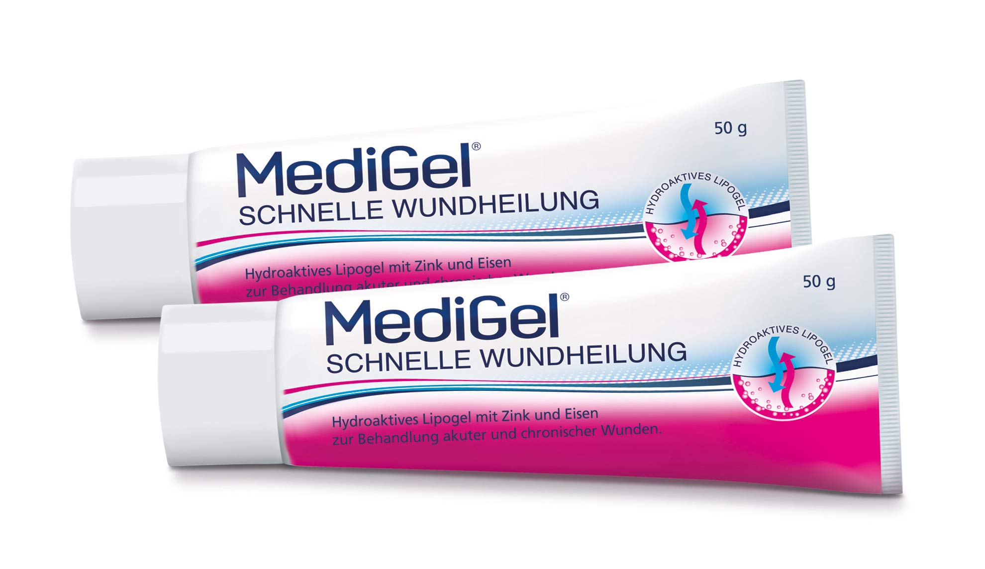 MEDIGEL Schnelle Wundheilung Hydroaktives Lipogel Einstellen, 2 x 50 g