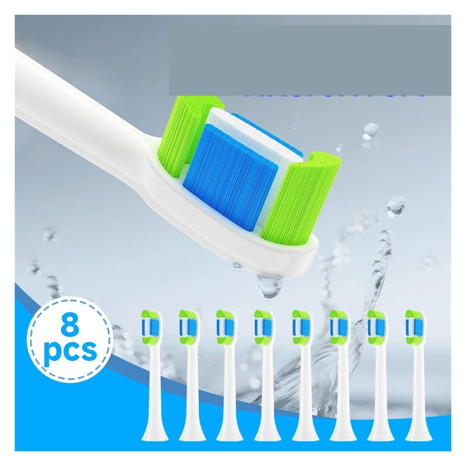 4/8/12/20PCS Bürstenköpfe, kompatibel mit Philips | Kunststoff-Bürstenköpfe für den täglichen Austausch und die Mundpflege von Erwachsenen(20HB130C)
