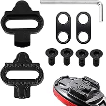 SH51 MTB Cleats for Shimano, Bike Cleats for Shimano SPD Spinning Cleats, Bike Cleats Compatible with Shimano and Other Mountain Pedals, Stainless Steel, Black