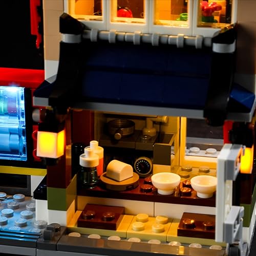 Miniatura 8 de BRIKSMAX Kit de iluminación LED para LEGO-31131 Downtown Noodle Shop - Compatible con Lego Creator 3 en 1 modelo de bloques de construcción - No