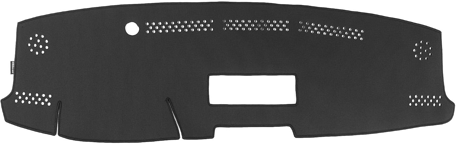 WellVisors Black Dash Mat Dashboard Cover Compatible with Toyota 2013-2018 RAV4