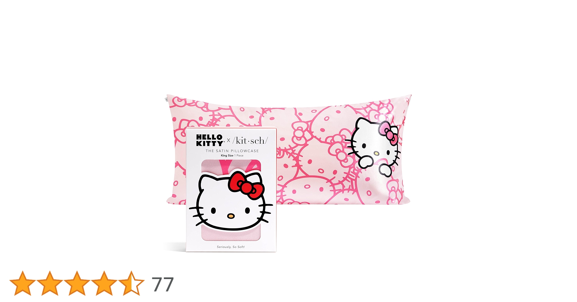 Amazon｜Kitsch x Hello Kitty (ピンクキティの顔) - サテン