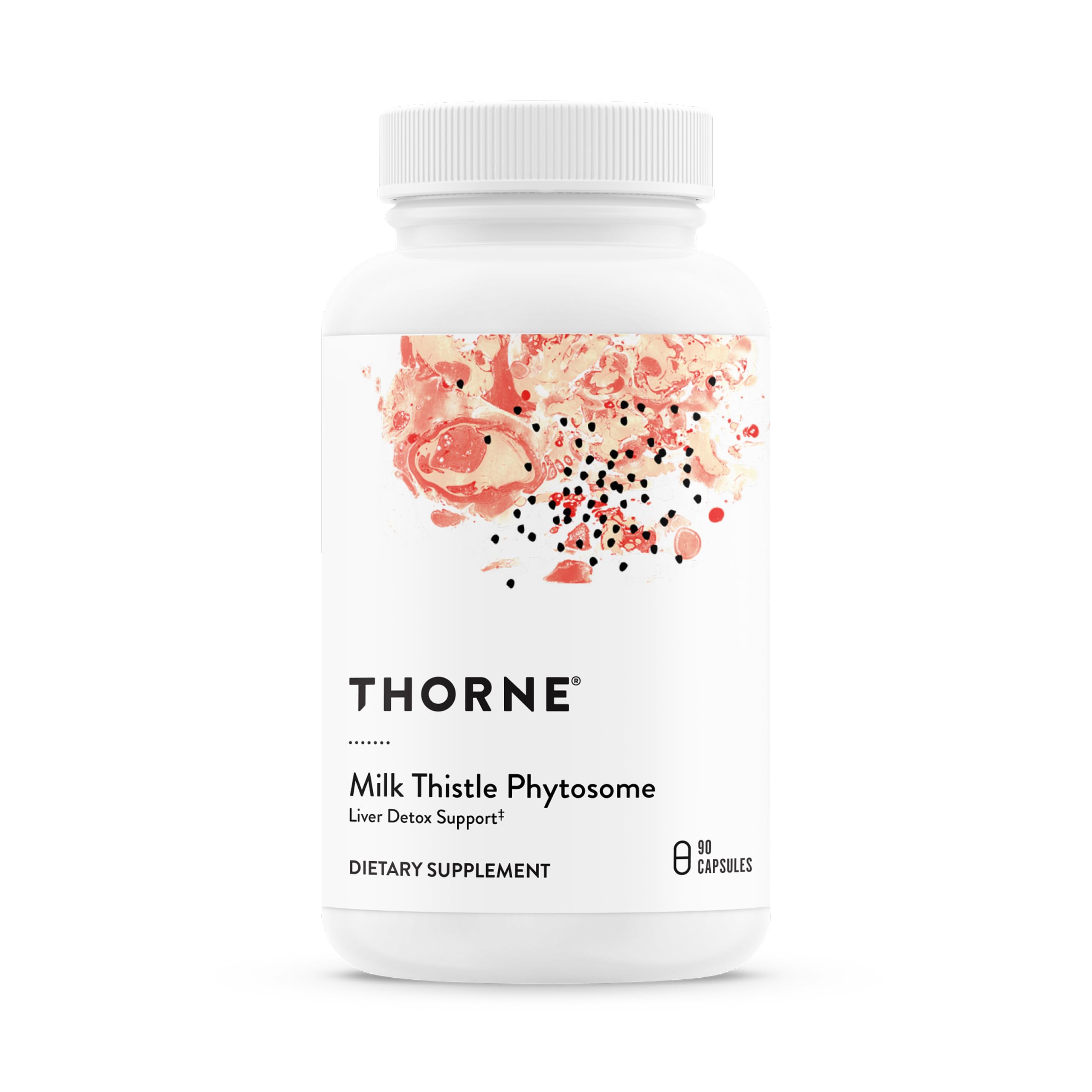 THORNESiliphos Milk Thistle Supplement - Liver Support and Helps Maintain Normal Glutathione Levels - Gluten-Free, Soy-Free - 90 Capsules