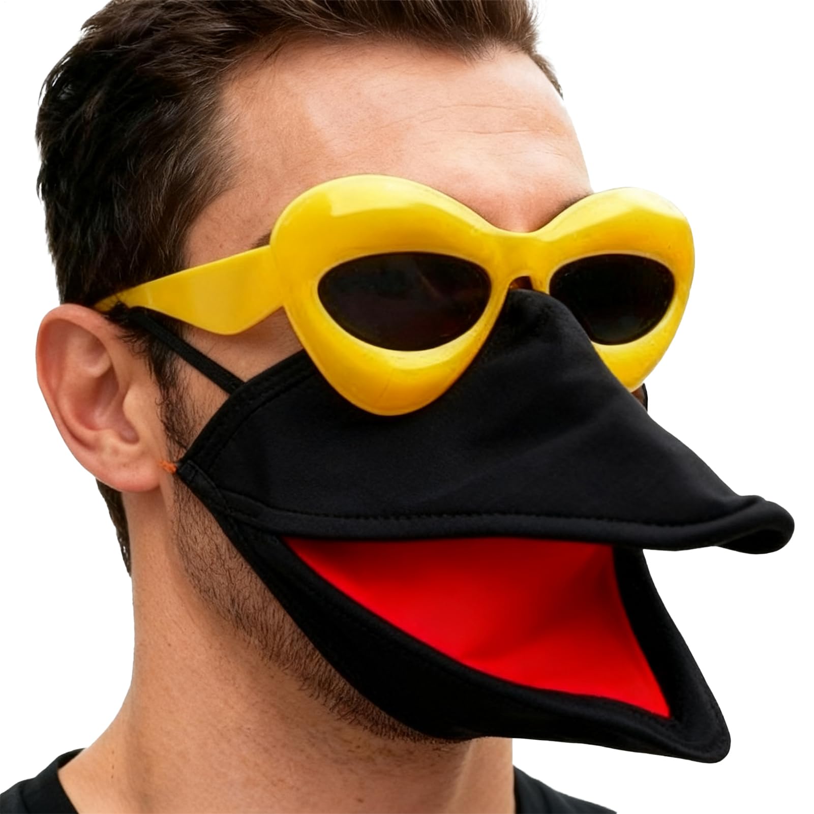 Monozoz Animal Costume | Christmas Bird Beak Cosplay Accessories | Novelty Talking Animal Face Cover - for Festival Carnival Masquerade Events Holiday Photoshoots Theater Stage Men Women