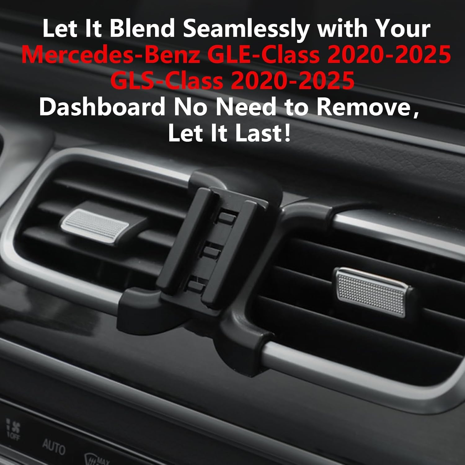 CLEC for Mercedes-Benz GLE-Class 2020-2025 GLS-Class 2020-2025 Magnetic Wireless Charger Car Phone Holder Mount for Mercedes-Benz Car Phone Holder 15W Fast Charging Car Phone Holder Wireless Charger