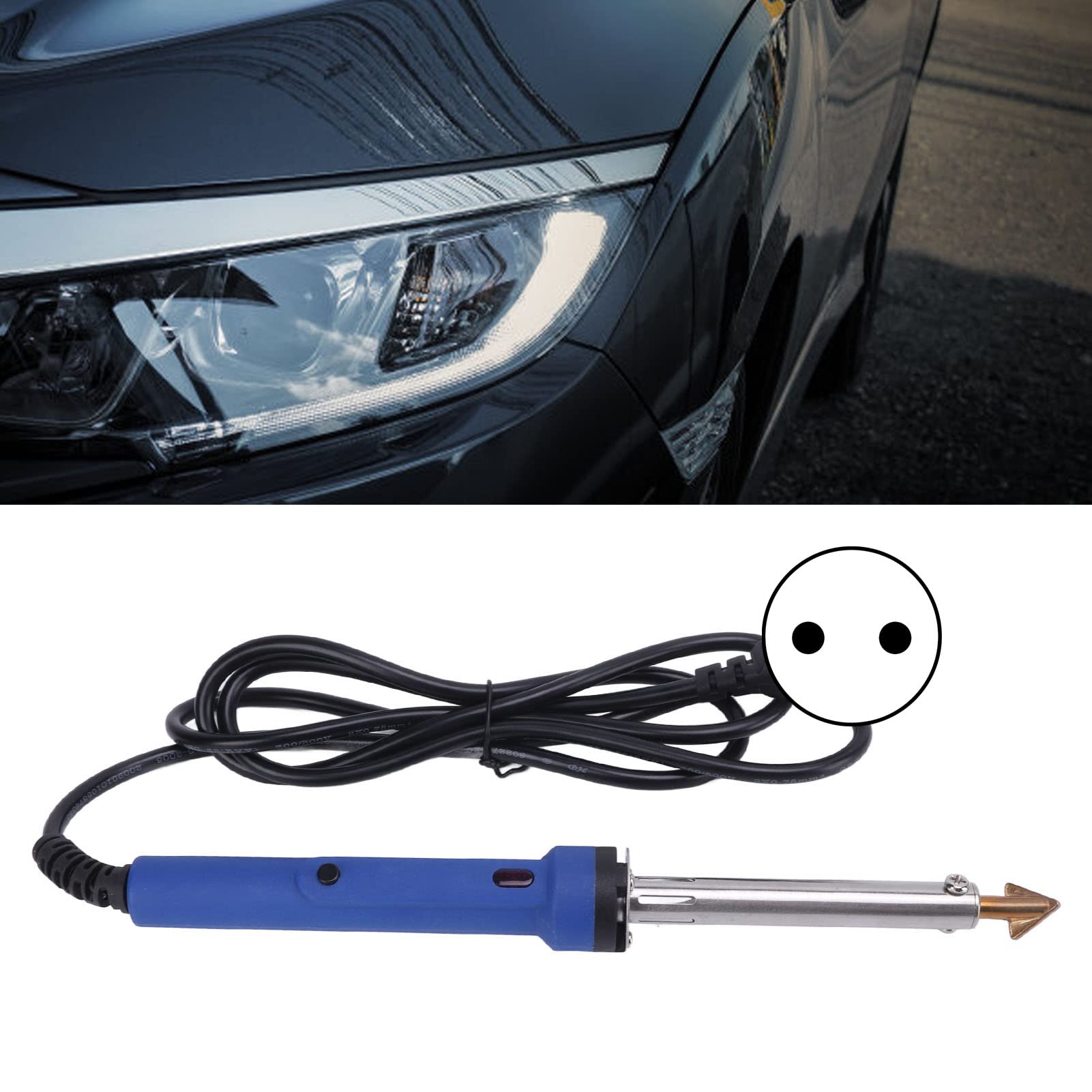 Kit de reparación de soldadura de plástico Soldador portátil de calefacción rápida para el parachoques de automóviles canoa de kayak
