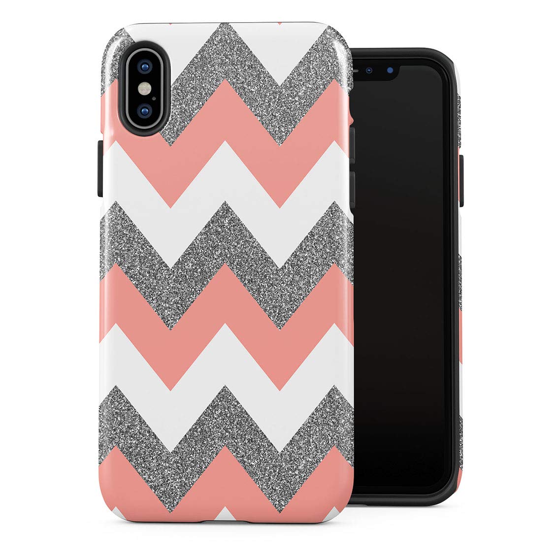 Pink Chevron Glitter Background Pink Seamless Pattern Foil. Rose Gold