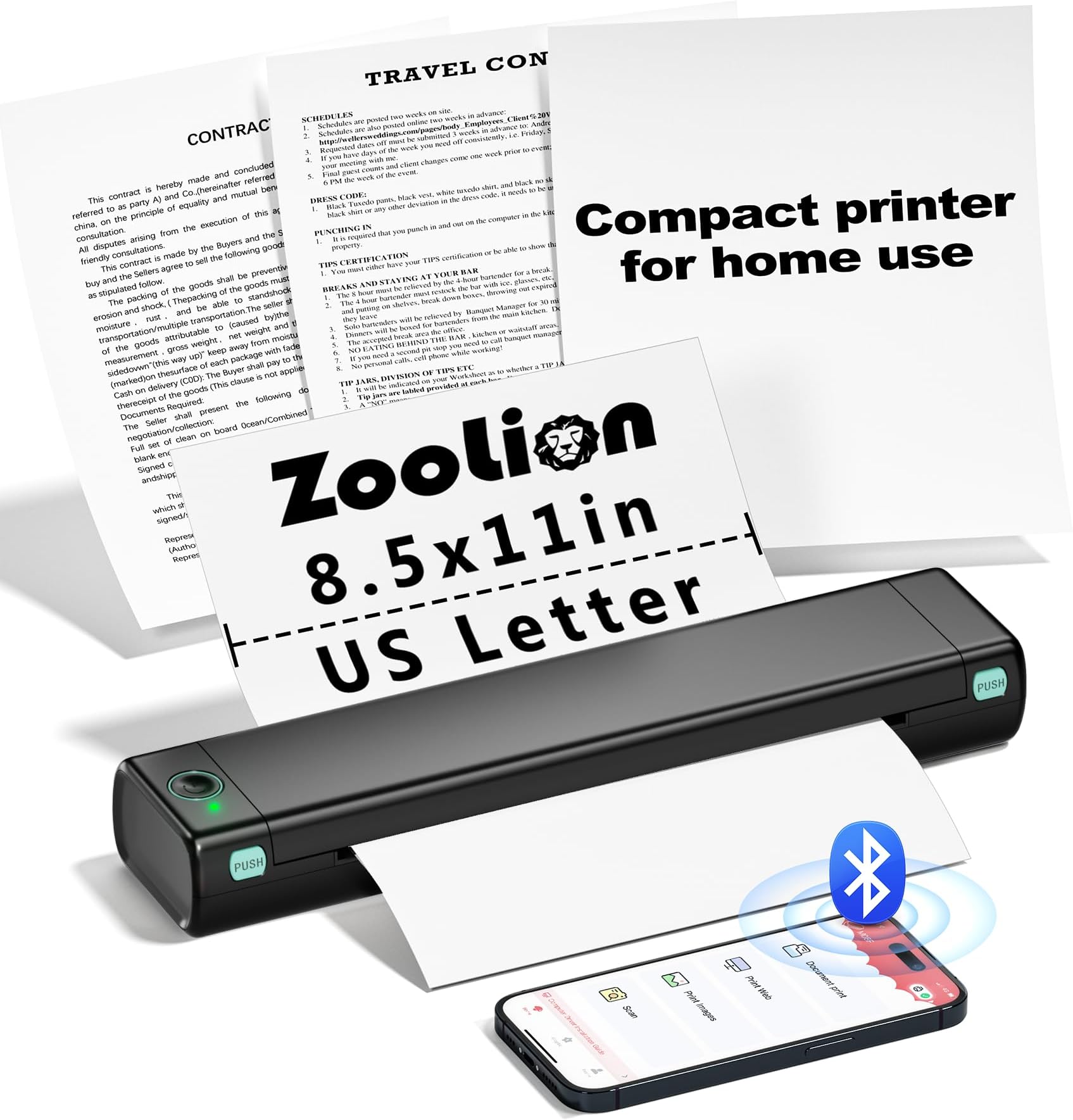 Zoolion Wireless Printers for Home Use, Home Office Printer