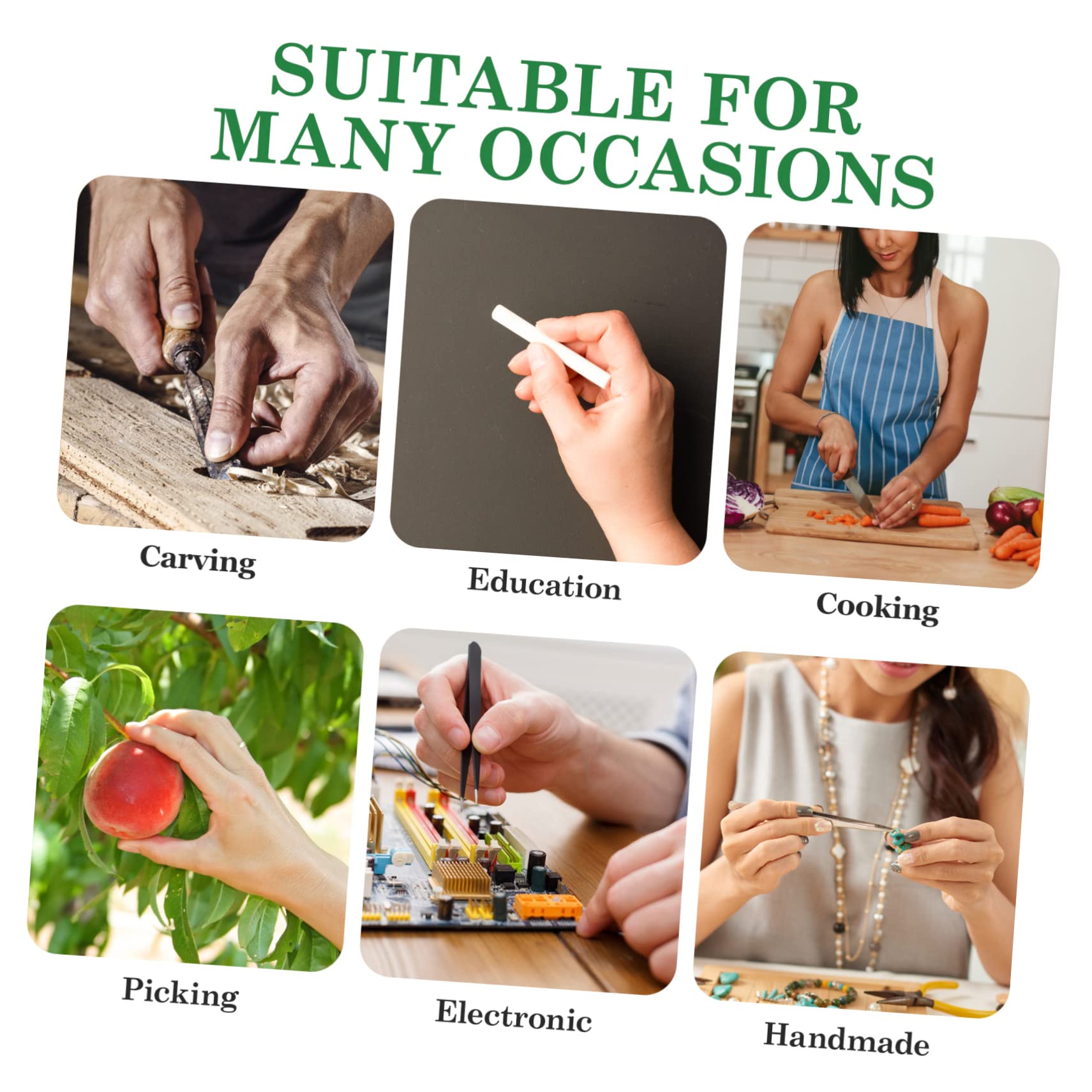 Healeved 50piezas Protector De Dedos Cortantes Cubiertas Anticorte Para Dedo Pulgar Para Cocina Jardinería y Manualidades
