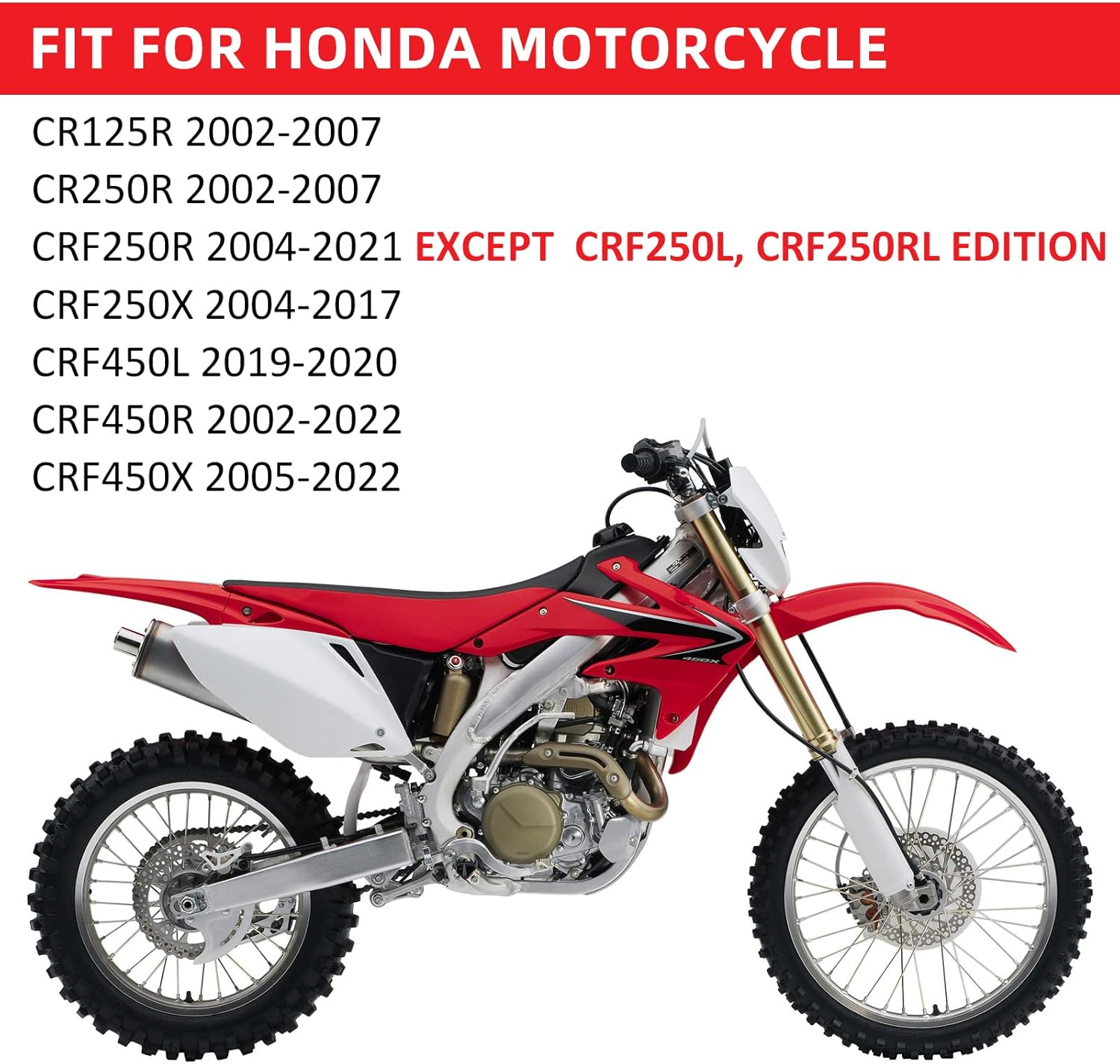 Front Rear Brake Pads Sintered for Honda CRF450R CRF250R CR250 CR125 CRF450X CRF250X CRF450 CRF250 CR250R CR125R