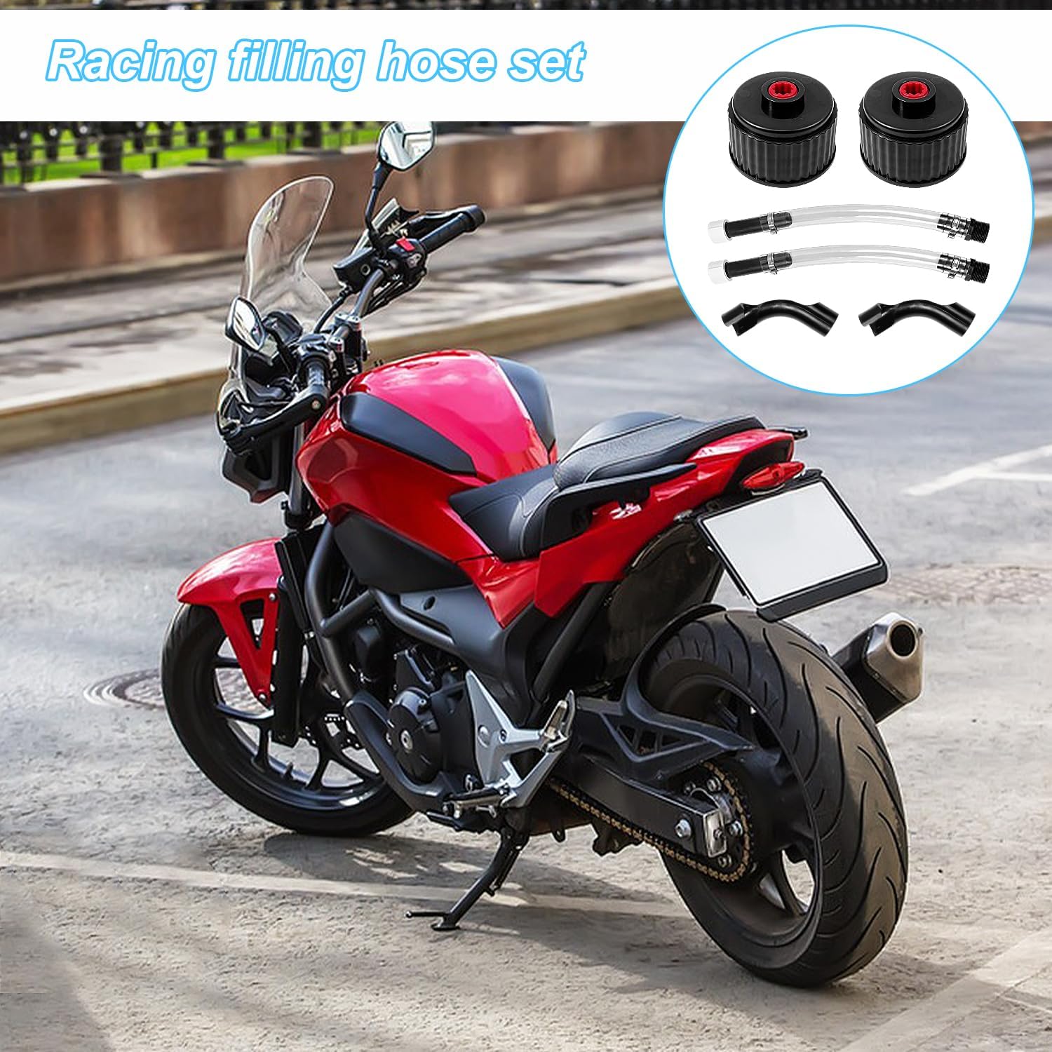 Juego De 2 Conectores Rápidos Para Línea De Combustible - 7.89mm SAE A 5/16" (8mm) - Para Coches, Motos, Sin Herramientas